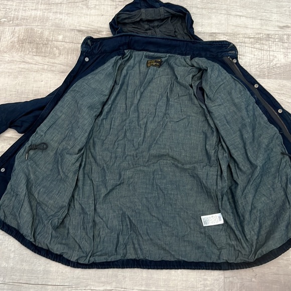 Polo Ralph Lauren Men’s USA Flag Military Patch Denim Field Jacket Size XL - Picture 14 of 16